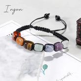 Charm Imitation Natural Stone Beaded Bracelet for Women Men Tiger Eye Beads Adjustable Bracelets Couple Friendship Party Jewelry