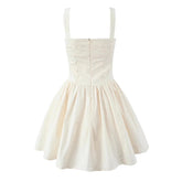 Summer Women Sexy Sleeveless Tank Dress Low Waist Fit And Flare Party Mini Dresses Cotton Robe