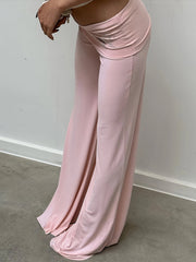 Elegant Rhinestone Butterfly Flowy Pants - Comfortable, Breathable Fabric, Perfect for Any Occasion - Women's Fashion