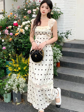 Elegant Party Sleeveless Midi Dresses for Women Summer Korean Casual Fashion Sexy Backless Lace Patchwork Female Clothing