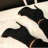 Elegant Lady Sexy stilettos High Boots Heels Women Latin dance heels shoes Female For Latin Women's Sandals Ballroom