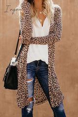 Ingvn - Casual Street Print Patchwork V Neck Outerwear