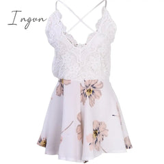 Ingvn - Holiday Summer Ladies Sexy V-Neck Sleeveless Jumpsuit Women Backless Bodycon Party Playsuit Fashion Casual Jumpsuit Romper