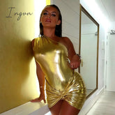Ingvn - New Tie Dye Tassel Asymmetrical Mini Dress Women Sleeveless Hollow Out Sexy Sheath Bodycon Dresses Chic Clubwear