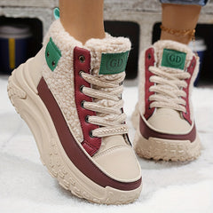 Women's Winter Thick Bottom Short Boots, Insulated Shoes With Low Heel, Perfect For Casual Outdoor Wear