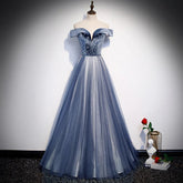 Beach Beading Evening Prom Dresses Lace Up Back V-Neck Simple Vestidos Formal Prom Gowns
