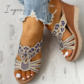 Ingvn - Platform Wedge Casual Sandals