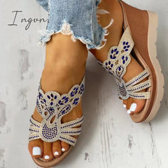 Ingvn - Platform Wedge Casual Sandals
