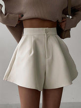 High Wait Wide-leg Shorts Women Bottom Casual Loose A- Line Short Pants Ladies Leisure Summer New Vintage Shorts