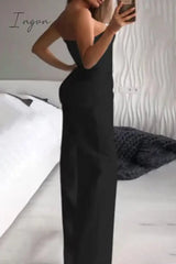 Ingvn - Casual Solid Color Regular Jumpsuits(3 Colors)