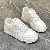Women's Platform Sneakers, Casual Lace Up Outdoor Shoes, Comfortable Low Top Skate Shoes plus size