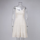 summer outfits inspo Linen Sling Dress Summer Sleeveless Sexy Slim-Fit Back Dress for Hot Girls