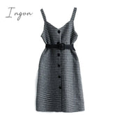 Ingvn - Valentine's Day gift for women Fashion Streetwear Two Piece Dress Women Autumn Winter Sweater wool Knee-Length Dresses With belt plus size Elegant party Dress vestidos