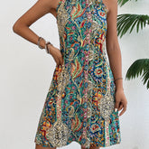 Charming Floral Print Pleated Dress - Stylish & Breathable Sleeveless Design - Perfect Chic Summer Wear for Trendy Women