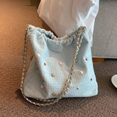Ingvn Large Capacity Colored Diamond Women's Shoulder Bag Fashion Design Ladies Underarm Bag Simple Soft Female Tote Purse Handbags