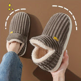 Cozy Warmth Indoor Slippers – Plush-Lined, Solid Color, Easy Slip-On, Comfortable Wear