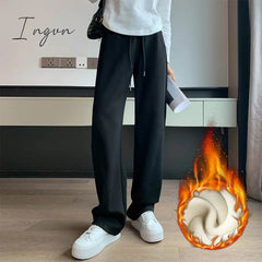 Ingvn - Sweatpants Women 2023 New Streetwear Pants High Waist Loose Trousers Casual Straight Sport Wide Leg Baggy Pants Joggers