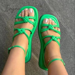 Beach Shoes Woman 2024 Summer Sandals Woman Non-Slip Casual Multi Color Shoes Fashion Solid Open Toe Sandals Daily Comfortable