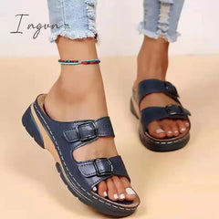 Ingvn - Sandals Women Summer 2024 Heels Sandals Summer Wedges Shoes For Women Platform Sandalias Mujer Elegant Heel Sandals Shoes Female