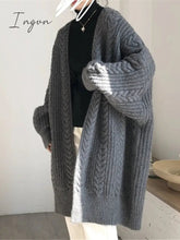 Ingvn - New Women's Sweaters Autumn Winter Fashionable Bat Sleeve Cardigans Warm Wild Knitwear Tops