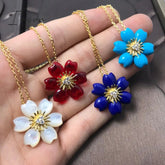 Ingvn - New 2023 Trend Classics Original Design Sun Flower White Fritillary Necklace Fashion Ladies High Quality Brand Jewelry Gifts