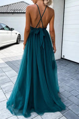 Ingvn - Sexy Solid Mesh Halter Cake Skirt Dresses
