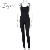 Ingvn - strap women long jumpsuit bodycon sexy streetwear fitness sportswear summer clothes lounge wear club outfit body