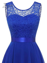 Ingvn - Womenโs Cocktail Party Dress Lace Dress Swing Dress Long Dress Maxi Dress Black Pink Wine Sleeveless Pure Color Lace Fall Spring Summer Crew Neck Fashion 2023 S M L XL XXL 3XL