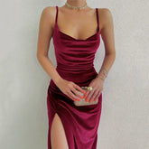 Elegant Evening Gown For Women Summer Velvet Midi Bodycon Dress Women Sleeveless Off Shoulder Backless Party Club Dresses