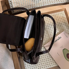 INGVN Bags for Women Korean Trendy Vintage Casual Women's Handbags Streetwear Punk Solid All Match Shoulder Underarm Bag Y2k Aesthetic