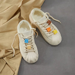 Ingvn Ladies Shoes Round Toe Women Footwear High On Platform Off White Low Sale Offers Stylish A Light Korean Original Urban 39