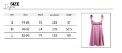Ingvn - Women Clothing Sexy Temperament Commuter Solid Color Bandage One-neck Dress Spring and Summer New French Satin Mini Skirt