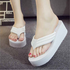 Summer Sandals Women T-strap Flip Flops Thong Sandals Designer Elastic Band Ladies Gladiator Sandal Shoes