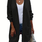 New Season Women's Oversized Lantern Sleeve Open Front Chunky Knit Fall Sweater Cardigan with Cozy Outwear Design