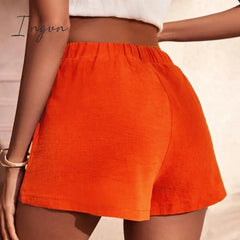 Ingvn - Tie Waist Cargo Shorts
