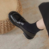 Woman Pumps Loafers Punk Round Toe Shoes for Women Stylish Genuine Mark E Trend Wholesale Footwear on Offer Casual Lastest