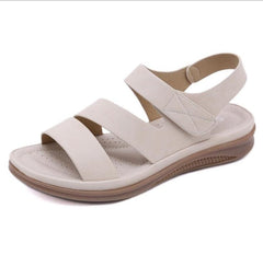INGVN Summer shoes women retro women's beach sandals round head slope comfortable lightweight sandals women's casual shoes hy710