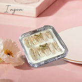 10Pcs Press on Nail Storage Box False Nail Packaging Box for Home Use