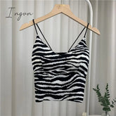 Ingvn - Y2k Tops Women Corset Top Korean Fashion Leopard Crop Top Camis Streetwear Sexy Tank Top Coquette 2023 Summer New