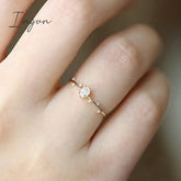 Ingvn - Fashion Finer Ring for Women Gold Color Branch Leaf Design Simple Stylish Female Accessory Party Daily Wear Chic Jewelry