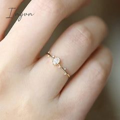 Ingvn - Fashion Finer Ring for Women Gold Color Branch Leaf Design Simple Stylish Female Accessory Party Daily Wear Chic Jewelry