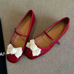 Bow Women Flats Loafers Shoes Elegant Summer Shallow Woman Sandals 2025 Trend Soft Walking Dress Casual Sport Chaussures Femme