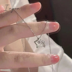 Fashion Shine Crystal Star Star Pendants Necklace For Girl Women Chains Personality Aesthetic Design Necklaces Y2k Jewelry