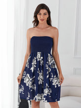 Vibrant Floral Print Tube Midi Dress - Sleeveless, Shirred, Bodycon, Feminine, Summer Essential - Women's Clothing, Sexy and Chic