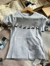 Puppy With Pearl Slim T-shirts Woman Summer Round Neck Cotton Short Sleeve Tee Gray Sweet Cute Animal Tshirt New Crop Tops Y2k