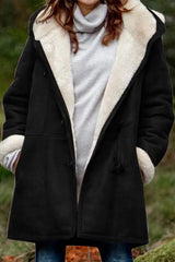 Ingvn - Casual Solid Patchwork Pocket Hooded Collar Outerwear(9 Colors)