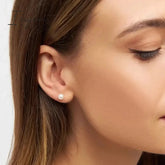 New Trendy Simple Colorful Bean Earrings for Women Exquisite Silver Needle Studs Sweet Elegant Charms Party Jewelry Gifts