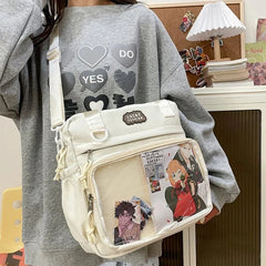 Ingvn Multifunctional Shoulder Crossbody Bag with Large Capacity for Students To Attend Classes and Tutoring Tote Bag for Girls