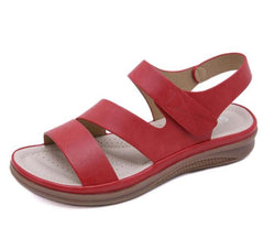 INGVN Summer shoes women retro women's beach sandals round head slope comfortable lightweight sandals women's casual shoes hy710