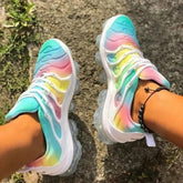 Ingvn - Lace-Up Closed Toe Low-Cut Upper Sneakers